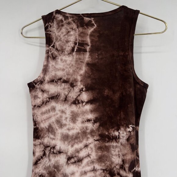 PrAna Ashlyn Sleeveless Tie-Dye Cotton Mini Dress in Espresso – Size M NWT - Picture 5 of 11